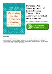 Mastering The Art Of French Cooking Epub